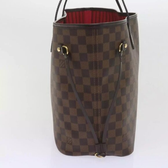 LOUIS VUITTON Damier Ebene Neverfull MM Tote Bag LV Auth - Picture 5 of 16